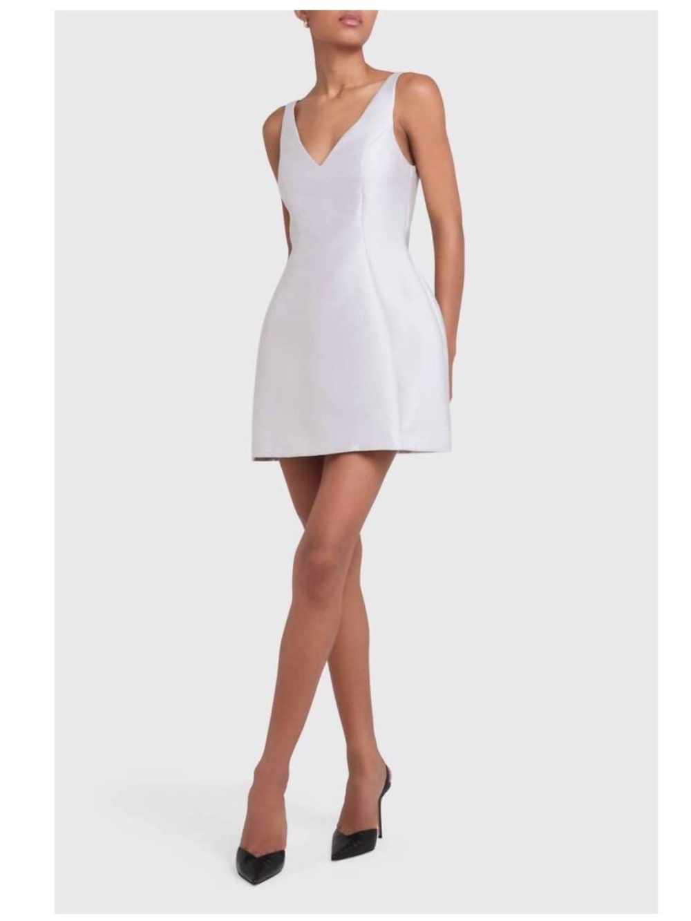 NWT Amanda Uprichard Silver Sleeveless Mini Cocktail Dress - The Verity Dress XS